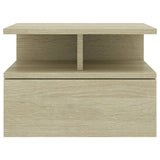 NNEVL Floating Nightstand Sonoma Oak 40x31x27 cm Chipboard