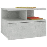 NNEVL Floating Nightstands 2 pcs Concrete Grey 40x31x27 cm Chipboard