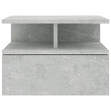 NNEVL Floating Nightstands 2 pcs Concrete Grey 40x31x27 cm Chipboard