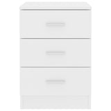 NNEVL Bedside Cabinets 2 pcs White 38x35x56 cm Chipboard