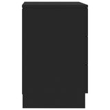 NNEVL Bedside Cabinet Black 38x35x56 cm Chipboard