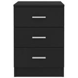 NNEVL Bedside Cabinets 2 pcs Black 38x35x56 cm Chipboard