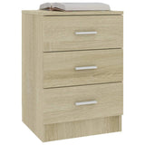 NNEVL Bedside Cabinets 2 pcs Sonoma Oak 38x35x56 cm Chipboard