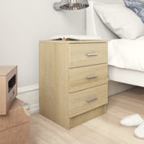 NNEVL Bedside Cabinets 2 pcs Sonoma Oak 38x35x56 cm Chipboard