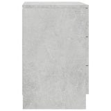 NNEVL Bedside Cabinet Concrete Grey 38x35x56 cm Chipboard