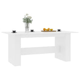 NNEVL Dining Table White 180x90x76 cm Chipboard