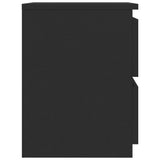 NNEVL Bedside Cabinets 2 pcs Black 30x30x40 cm Chipboard
