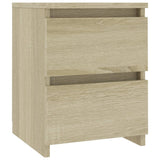 NNEVL Bedside Cabinet Sonoma Oak 30x30x40 cm Chipboard