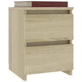 NNEVL Bedside Cabinet Sonoma Oak 30x30x40 cm Chipboard