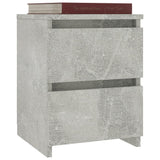 NNEVL Bedside Cabinet Concrete Grey 30x30x40 cm Engineered Wood