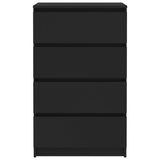 NNEVL Sideboard Black 60x35x98.5 cm Engineered Wood