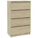 NNEVL Sideboard Sonoma Oak 60x35x98.5 cm Engineered Wood