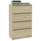 NNEVL Sideboard Sonoma Oak 60x35x98.5 cm Engineered Wood