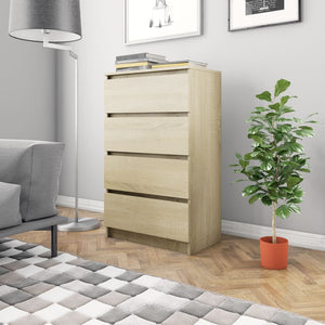 NNEVL Sideboard Sonoma Oak 60x35x98.5 cm Engineered Wood