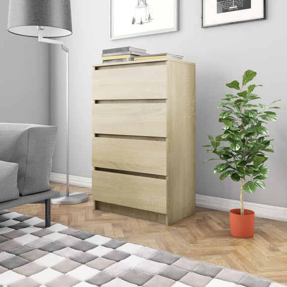 NNEVL Sideboard Sonoma Oak 60x35x98.5 cm Engineered Wood