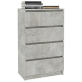 NNEVL Sideboard Concrete Grey 60x35x98.5 cm Engineered Wood