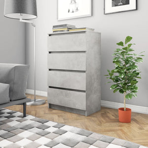 NNEVL Sideboard Concrete Grey 60x35x98.5 cm Engineered Wood