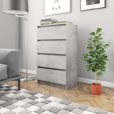 NNEVL Sideboard Concrete Grey 60x35x98.5 cm Engineered Wood