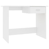 NNEVL Desk White 100x50x76 cm Chipboard