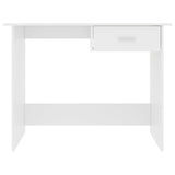 NNEVL Desk White 100x50x76 cm Chipboard