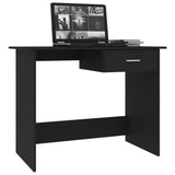 NNEVL Desk Black 100x50x76 cm Chipboard