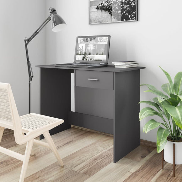 NNEVL Desk Grey 100x50x76 cm Chipboard