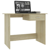 NNEVL Desk Sonoma Oak 100x50x76 cm Chipboard