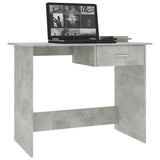 NNEVL Desk Concrete Grey 100x50x76 cm Chipboard