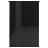 NNEVL Desk High Gloss Black 100x50x76 cm Chipboard