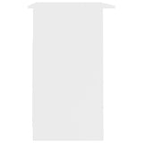 NNEVL Desk with Drawers White 110x50x76 cm Chipboard