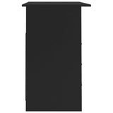 NNEVL Desk with Drawers Black 110x50x76 cm Chipboard