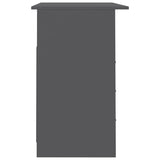 NNEVL Desk with Drawers Grey 110x50x76 cm Chipboard