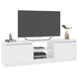 NNEVL TV Cabinet White 120x30x35.5 cm Chipboard