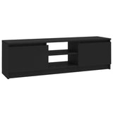 NNEVL TV Cabinet Black 120x30x35.5 cm Chipboard