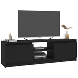 NNEVL TV Cabinet Black 120x30x35.5 cm Chipboard