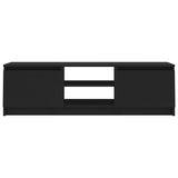 NNEVL TV Cabinet Black 120x30x35.5 cm Chipboard