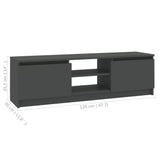 NNEVL TV Cabinet Grey 120x30x35.5 cm Chipboard