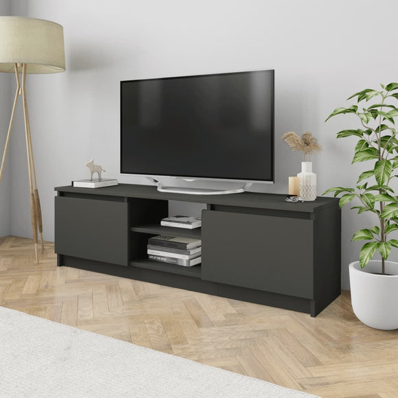 NNEVL TV Cabinet Grey 120x30x35.5 cm Chipboard