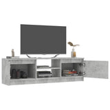 NNEVL TV Cabinet Concrete Grey 120x30x35.5 cm Chipboard
