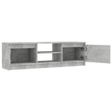NNEVL TV Cabinet Concrete Grey 120x30x35.5 cm Chipboard