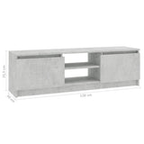 NNEVL TV Cabinet Concrete Grey 120x30x35.5 cm Chipboard