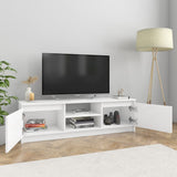 NNEVL TV Cabinet High Gloss White 120x30x35.5 cm Chipboard