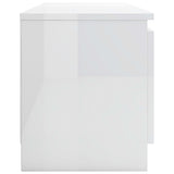 NNEVL TV Cabinet High Gloss White 120x30x35.5 cm Chipboard