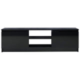 NNEVL TV Cabinet High Gloss Black 120x30x35.5 cm Chipboard