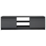 NNEVL TV Cabinet High Gloss Grey 120x30x35.5 cm Chipboard