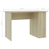 NNEVL Desk Sonoma Oak 110x60x73 cm Chipboard