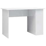 NNEVL Desk High Gloss White 110x60x73 cm Chipboard