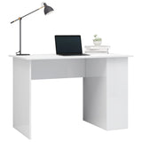 NNEVL Desk High Gloss White 110x60x73 cm Chipboard