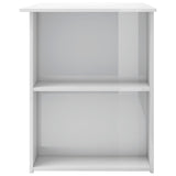 NNEVL Desk High Gloss White 110x60x73 cm Chipboard