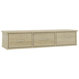 NNEVL Wall-mounted Drawer Shelf Sonoma Oak 88x26x18.5 cm Chipboard